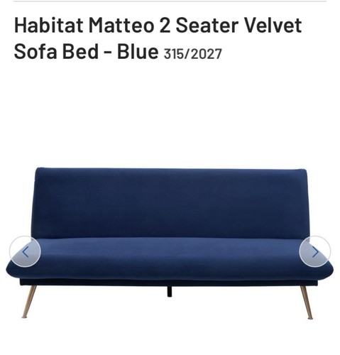 Blue sofa bed - sofa,