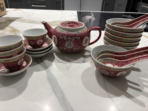 Vintage chinese longevity pot - vintage,