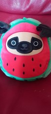 Squishmallows Prince the Watermelon Pug Plush Toy 7.5" Soft Dog Puppy New No Tag