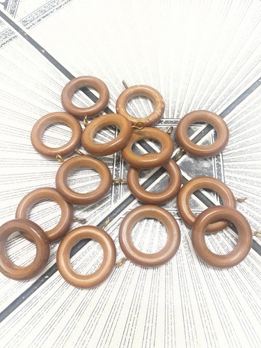 Wooden curtain rings with - wooden,