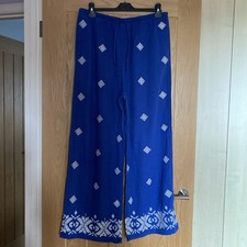 Next Linen Blend Wide Leg