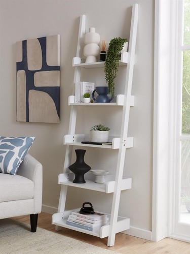 Rebel ladder shelf - ladder, white