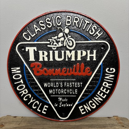 Cast iron triumph bonneville - iron,