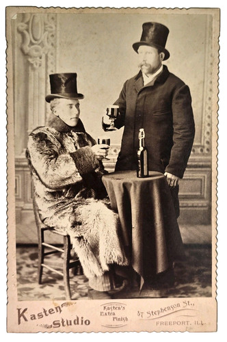 Antique cabinet card photo two - photo,