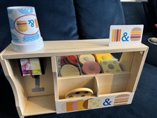 MELISSA & DOUG SANDWICH COUNTER, CHILDS KITCHEN PLAYSET Incomplete See Desc