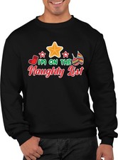 I'm On The Naughty List Xmas Jumper Funny Ugly Christmas Sweater Unisex