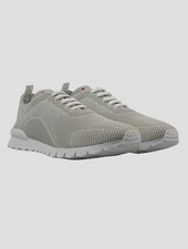 Kiton Light Gray Cotton Ea Sneakers PA11 Man