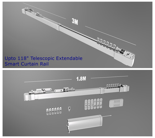 Telescopic smart curtain - 3m,