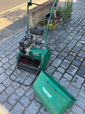 Qualcast Classic 43S Petrol Cylinder Mower plus Ryobi Line Trimmer/Cutter