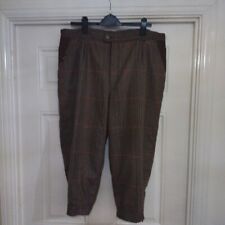 Ladies Laksen Tweed Wool Check Gore-tex Breeches Breeks Size 23 Made in Denmark