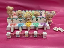 1991 Tyco Quints Baby Doll Drink and Wet 5 Doll Set Crib Potty Spares Repairs