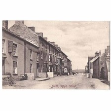 BORTH Cardiganshire High Street Inc The Victoria Inn Postcard, Postmarked 1907