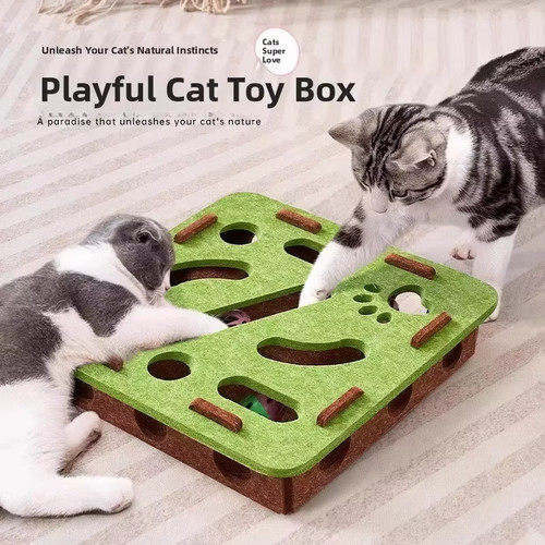 Cat puzzle toy box - cat,