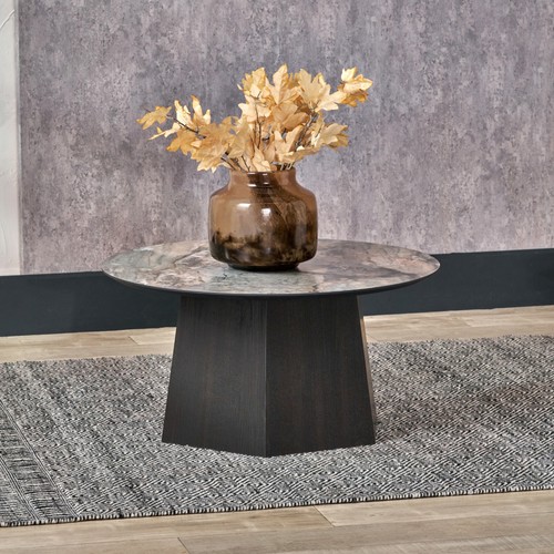 Marble effect coffee table - marble,