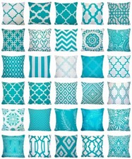 Turquoise Soft Velvet Cushion