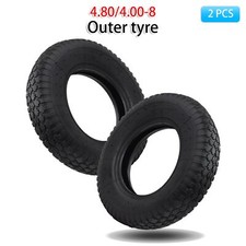 2pcs 400x8 4.80x8 4.80/4.00 - 8 Trailer Tyre 160kg Tire Wheelbarrow Trolley Cart