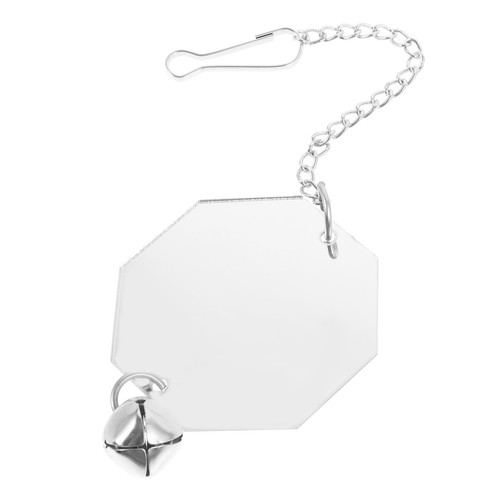 Silver acrylic bird - silver,