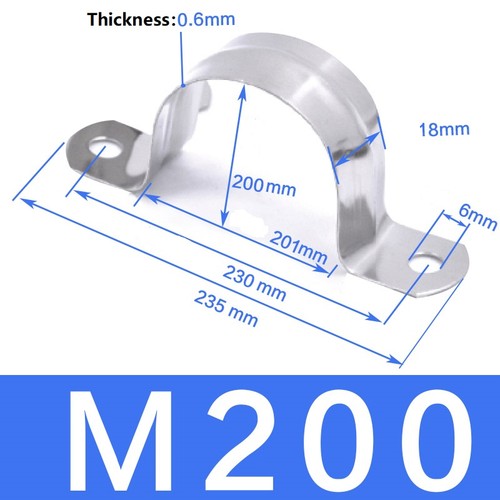 Stainless steel tube clip - a2,