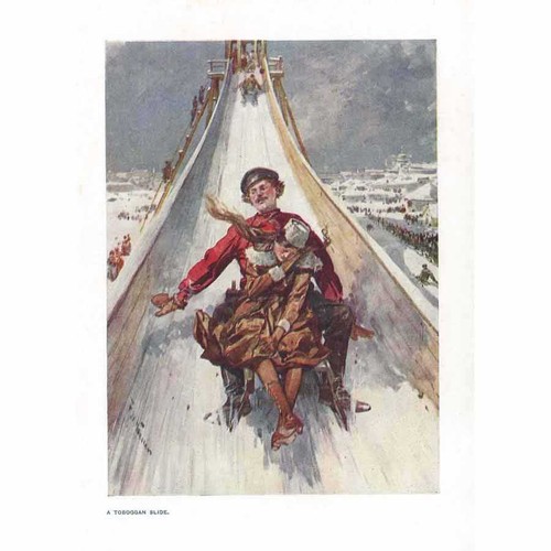 Russia toboggan slide - russia, a