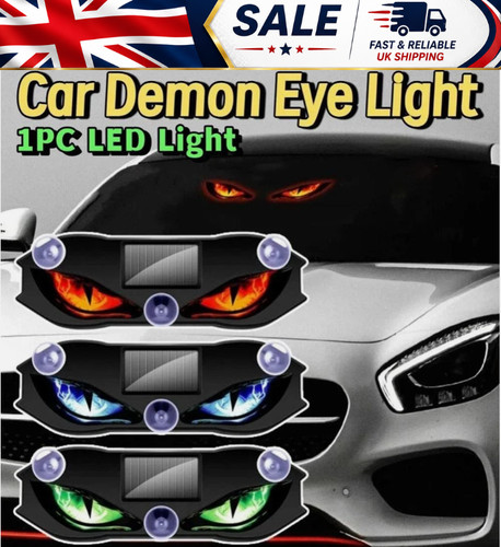 Solar demon eye led car - demon,