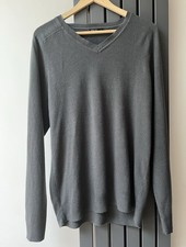 Men’s Cedarwood Jumper Pullover Sweater V Neck Long Sleeves ~ Size Medium