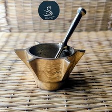 Small mortar brass moroccan - small,
