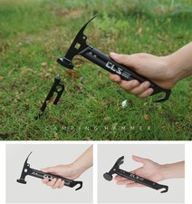 2 in 1 Tent Stake Peg Mallet Remover Puller Outdoor Tack Aluminum Camping Hammer