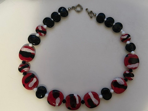 Kazuri beaded necklace - kazuri,