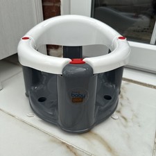 Baby Bath Seat Grey & White - For 6-12months