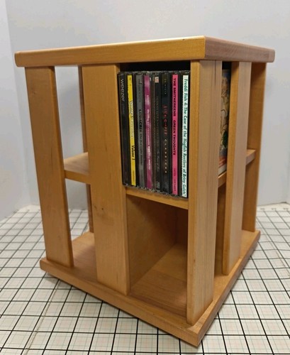 Vtg wood spinner - 64, cd