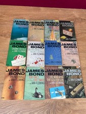 Vintage James Bond 007 Pan Books x 12  -  Matching Covers Ian Fleming 1960's Lot