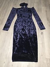 Size 8 Jessica Wright Choker Neck Velvet Dress
