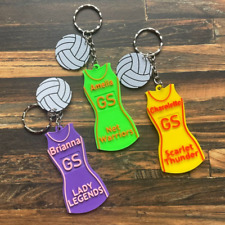 Personalised Netball Key Ring