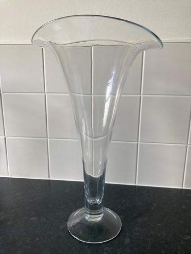 Unusual tall glass vase - unusual,