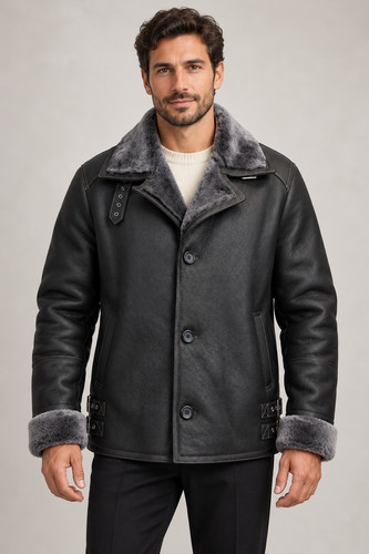 Men 100 real sheepskin - 100%,