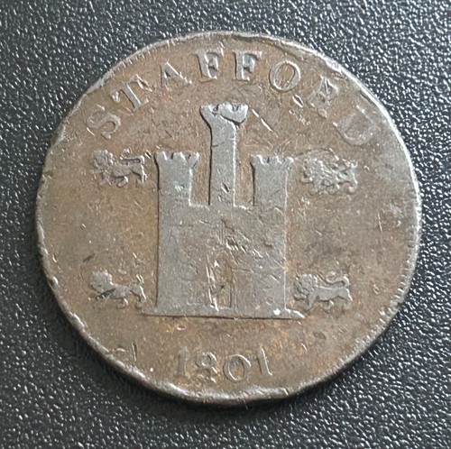 1801 stafford one penny - stafford,