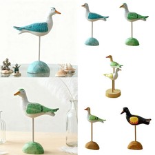 Wooden Seagull Figurine