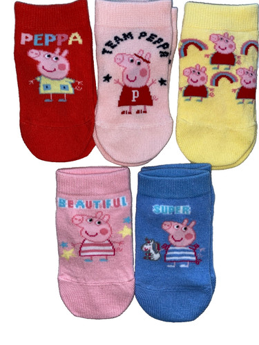 New 5prs baby girls peppa - new,