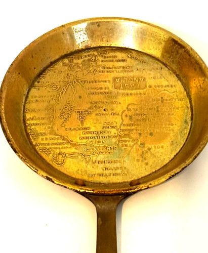 Small vintage brass pan - small, of