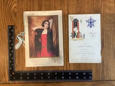 Two 1930s MASONIC LADIES' FESTIVAL MENUs - London  Lodges Nos. 4357 & 1306