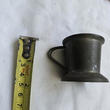 Pewter Measuring Cup by Gaskell & Chambers Birmingham (Measures  1/6 Gill)