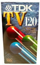TDK E120TV 120 Minute Blank VHS Video Cassette/Tape