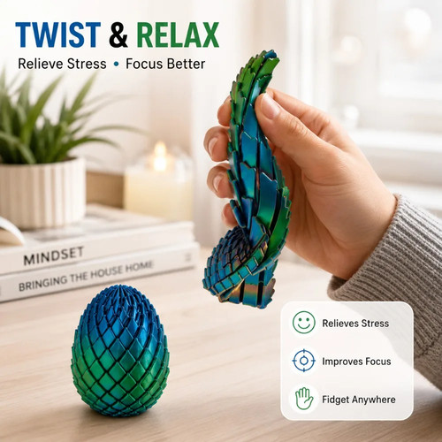 Printed dragon egg - 3d,