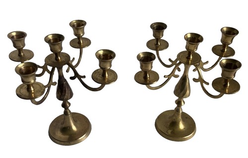 Vintage solid brass set - solid,