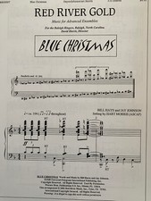 Handbell Sheet Music 5/6 Octaves Blue Christmas