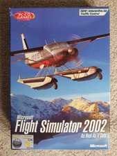 Microsoft - Flight Simulator 2002 - PC CD-Rom  - Boxed with instruction manual