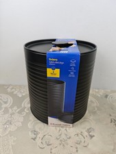 Russell Hobbs Ribbed Round Bread Bin – Metal Bread Box, Large Kitchen Canister