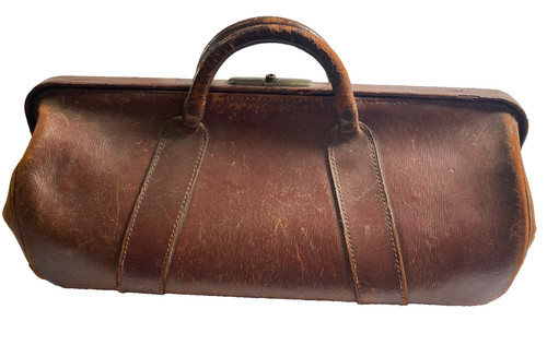 Original vintage brown leather