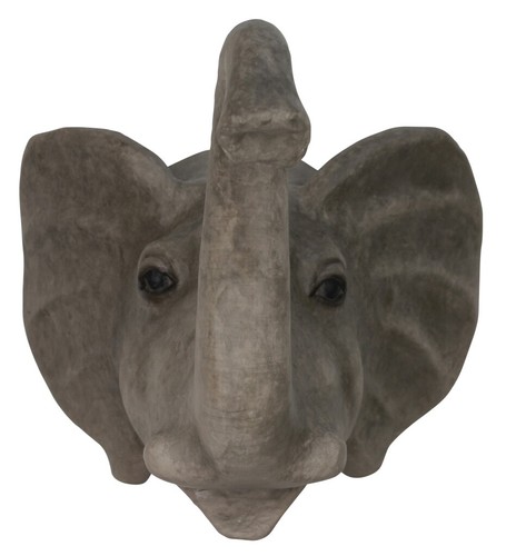 Gray elephant head papier - gray,