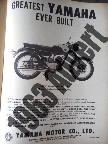 Yamaha sports model yds - yamaha,